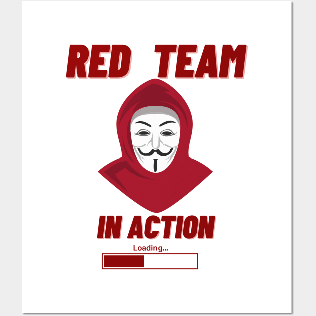 Red Team in Action Wall Art by CyberFather